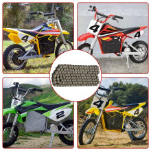 25H Chain 132 Link & MX650 Chain Tensioner Replacement for MX 650 MX500 SX500 Dirt Bike Rocket Electric Motocross