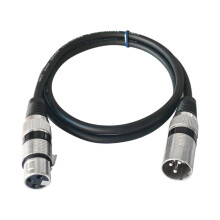 Male to Female XLR Microphones Cable 1 M XLR Male to Female Audio Cable for Mixer Amplifier Speaker Audio Device Black