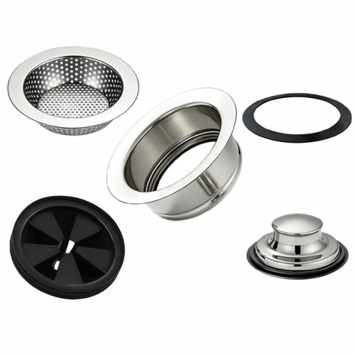 Garbage Disposal Flange Kit Sink Stopper Set,for  Evolution Moen Waste King Putty-Free Installation