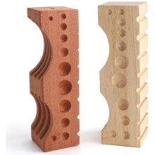 Four Sided Slotted Forming Block for Bracelets and Rings,Tool for Jewelry Making, Designed for Shaping, Measuring B