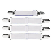 4pcs Ironing Board Cover Clips Anti-Slip Straps for Bed Corners Couch Cover,Keep Cover Flat and Secure Tention Clips