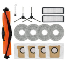 14pcs Compatible with Mijia M30 D102 / X20 Pro D102GL / X20 Max D109GL Dust Bag Main Side Brush Filter Mop