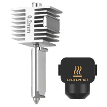 Upgraded All-in-One Hotend Kit with Hardened Steel Nozzle for A2L 3D Printer Hot End Assembly Replacement, 1PC