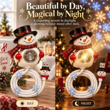 Plug and HD Christmas Projector, Christmas Projector Indoor USB Powered Ceiling Projector Light, Christmas Snowman