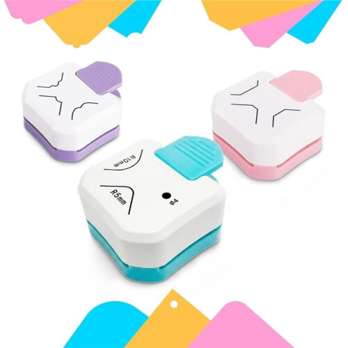 Corner Punch Set 3-Piece with Corner Rounder, Round Hole and Decorative Cut Practical Round Off for Precise Rounding 2
