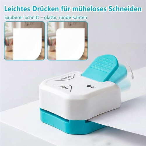 Corner Punch Set 3-Piece with Corner Rounder, Round Hole and Decorative Cut Practical Round Off for Precise Rounding