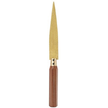 6 Inch Wood File with Wooden Handle High-Hardness Double-Sided Flat File for Woodworking Deburring Trimming Polishing