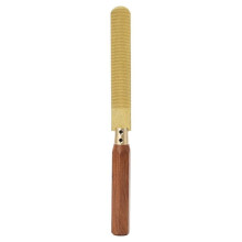 6 Inch Woodworking File Wooden Handle High-Hardness Double-Sided Flat File for Woodworking Deburring Trimming Polishing