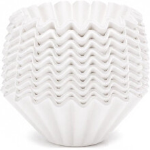 600 Filtros de Café Pequeños de 1-2 Tazas, Filtros de Papel Desechables Blancos con Cesta, Compatibles con Goteros de Goteo de Tamaño 155