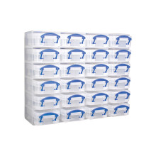 Really Useful 24 Compartment Mini Organiser Box Clear  0.07 Litre