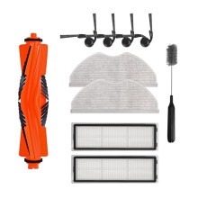 Fit Compatible with S40 / OV81 Robot Vacuum Spare Parts Replacement Hepa Filter Main Brush Side Brush Mop Cloth Consumables