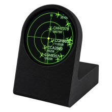 Gadget Tracciamento Volo ADS-B In Tempo Reale, Display A Griglia Sonar, USB-C, Custodia Stampata In 3D, Portatile, per Appassionati Aviazione,