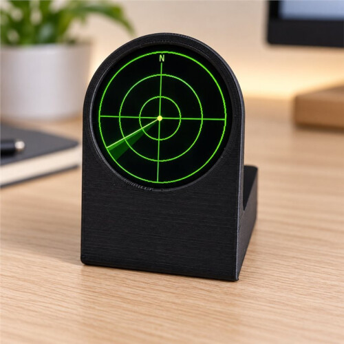 Live ADS-B Flight Tracker Gadget Sonar Grid Display USB-C 3D Printed Case Portable Aviation Enthusiast Desk Decor Gift 2