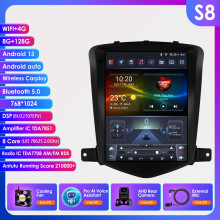 Android 14 autonäyttö 9,7 tuumaa Chevrolet Cruze J300 2008-2012, multimedia ja GPS-navigaatio