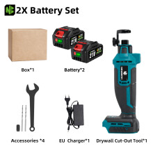 NEWBENY Trockenbau-Ausschnittwerkzeug, bürstenloser Motor, 3 Gänge, 30.000 U/min, mit 2er-Batterieset