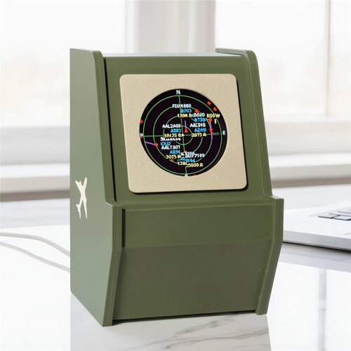 3D Printed Case ADS-B Flight Tracker Gadget USB-C Powered Sonar Grid Screen Airplane  Monitor Live Tracking 1