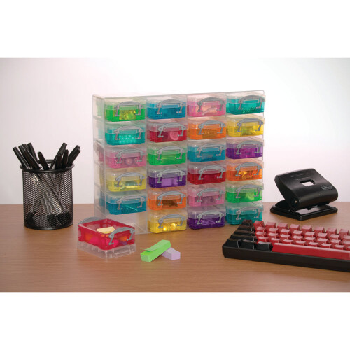 Really Useful Really Useful 24 Compartment Mini Organiser Box Rainbow 0.07 Litre 2