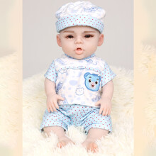 Herpinker muñeca Reborn de silicona completa, 47 cm, 3 kg, realista para práctica de cuidado