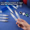 12Pcs Empty Fillable Blank Paint Touch  Pen Markers,Round Tilted- Paint  Pens 6mm 3