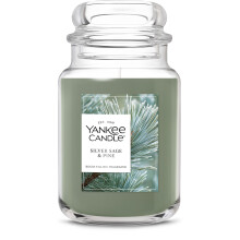 Yankee Candle, Vela Aromática de Salvia Plateada y Pino, Tarro Grande de 22oz