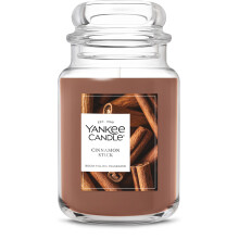 Yankee Candle Kaneelstok, Geurkaars voor de Feestdagen, 22oz Grote Pot met tot 150 Uur Brandtijd