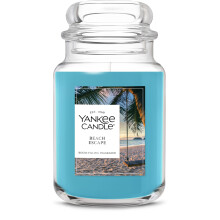 Yankee Candle Escape a la Playa, Vela Aromática, Tarro Grande de 22oz con hasta 150 horas de Duración
