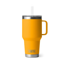 YETI Rambler 35 oz Tumbler mit Griff und Strohhalmdeckel, Reisebecher, Edelstahl, Beekeeper