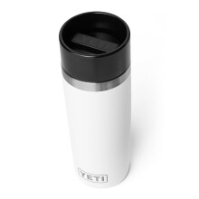 Botella de Viaje YETI Rambler 16 oz, Acero Inoxidable, Aislada al Vacío con Tapa Antifugas, Blanca
