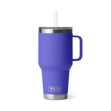 YETI Rambler 35 oz Becher mit Griff und Strohhalm, Reisebecher, Vakuumisolierter Becher, Edelstahl, Ultramarine Violett