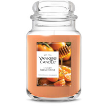 Yankee Candle Miel Clementina, Vela Aromática, Tarro Grande de 22oz con Tiempo de Quema de hasta 150 Horas