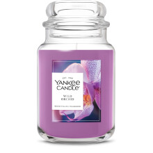 Yankee Candle Orquídea Silvestre Vela Aromática, Tarro Grande de 22oz con hasta 150 Horas de Tiempo de Quema
