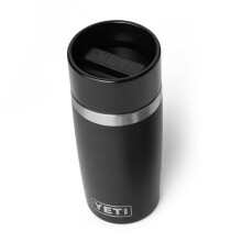 Botella de Viaje YETI Rambler 12 oz, Acero Inoxidable, Aislada al Vacío, Tapa a Prueba de Fugas, Negra