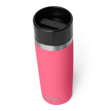 Botella de Viaje YETI Rambler 16 oz, Acero Inoxidable, Aislada al Vacío con Tapa Antifugas, Rosa Tropical
