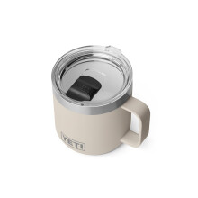 YETI Rambler 14 oz Keramiktasse, stapelbar, vakuumisoliert, Edelstahl mit MagSlider Deckel, Cape Taupe