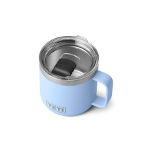 YETI Rambler 14 oz Stapelbecher, Vakuumisoliert, Edelstahl mit MagSlider Deckel, Big Sky Blau