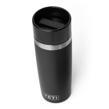 Botella de Viaje YETI Rambler de 16 oz, Acero Inoxidable, Aislada al Vacío, Tapa a Prueba de Fugas, Negra