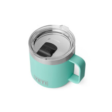 Taza apilable YETI Rambler 14 oz con revestimiento de cerámica, acero inoxidable, tapa MagSlider, Seafoam