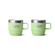 YETI Rambler 6 oz Stapelbare Tasse, Edelstahl, Vakuumisolierte Espresso/Kaffeetasse, 2er Pack, Key Lime
