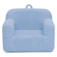Delta Children Sherpa Cozee Chair - Schaumstoffstuhl für Kinder ab 18 Monaten, Powder Blue