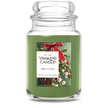 Yankee Candle Mistletoe, Kerstgeur Kaars, 22oz Grote Pot tot 150 Uur Brandtijd