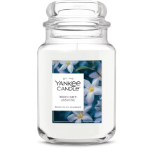 Yankee Candle Midnight Jasmine Vela Aromática, Tarro Grande de 22oz, Hasta 150 Horas de Quema