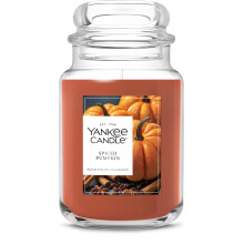 Yankee Candle Kruidige Pompoen, Geurkaars voor Thanksgiving, 22oz Grote Jar, Tot 150 Uur Brandtijd