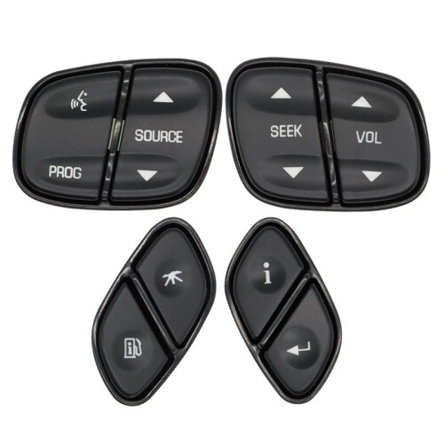 4Pcs 21997738 Steering Wheel  Control Buttons for Chevy Silverado 1500  Sierra