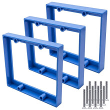 3-Pack 1/2" Double Gang Electrical Box Extender for Outlets, Switches, Recessed Wall Box Repair