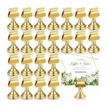24 Stück Tischkartenhalter Aus Metall für Hochzeiten und Restaurants, Goldfarben