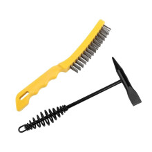 Welding Chipping Hammer and Wire Brush Set, 2 Piece Slag Removal Tools for Welders and DIY