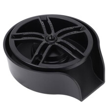 Professional Glass Rinser with Rust Design (Black), Anti-Rust Stainless Steel for Cafes & Efficient Cleaning