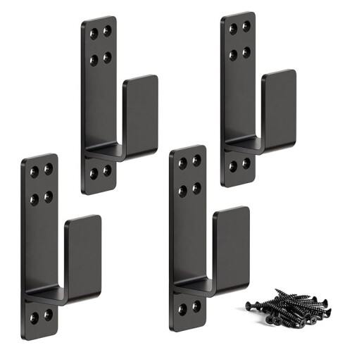 Heavy Duty Door Bar Safety Pole Bracket, Door Obstacle Bracket, Pull-Down Pole Bracket for Home 1