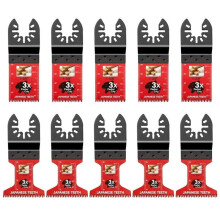 Japanese Teeth Oscillating Saw Blades Quick Release Multitool Blades Clean Cut for Wood Plastic PVC,Perfect Cutting,10PC