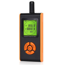Handheld Digital Temperature Humidity Meter, 4-in-1 Tester with Dew Point Wet Bulb Measurement, 3-Color Backlit Display
